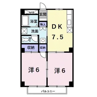 コミュニティープラザ【2階】の間取り