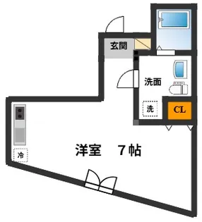 フェリーチェ百舌鳥【5066号室】の間取り