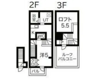 あんしん+HouM浜寺石津15-1001【201号室】の間取り
