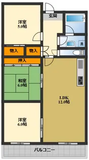 パストラル羽衣【6階】の間取り