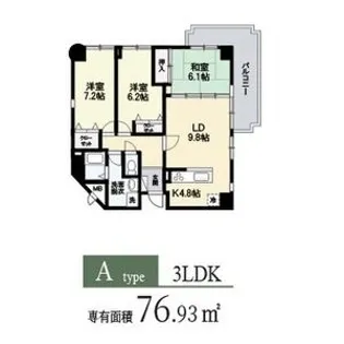 ブリッジフィールド【4階】の間取り