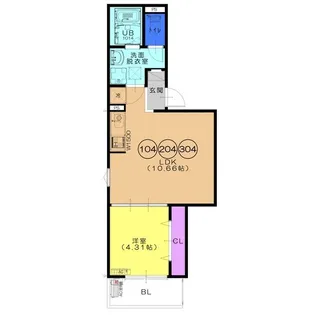 F+style西取石【2階】の間取り