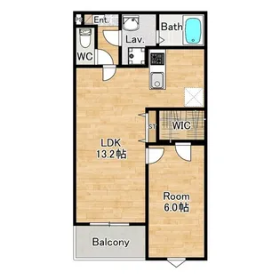ジーメゾン石津町東ブリシエ【2階】の間取り