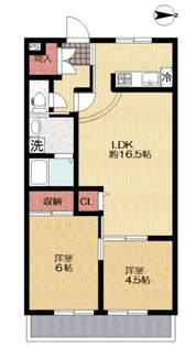 コーポ山内【2階】の間取り
