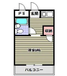 1Kの間取り画像