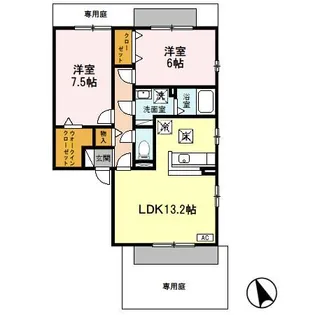 ファミール寿【1階】の間取り