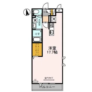 パティオ鳳【1階】の間取り