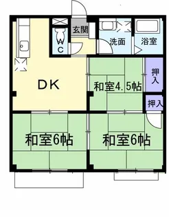 第1ハイツ【2階】の間取り