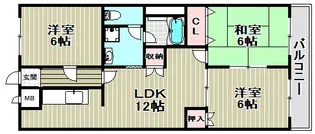 カターラオーシマ【2階】の間取り