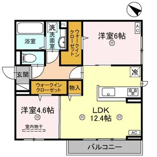 グランヴェールⅥ【3階】の間取り