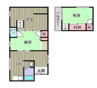 大阪府高石市高師浜1丁目【一戸建】の間取り