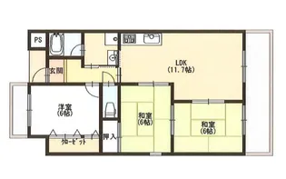 ISE伊勢住宅羽衣7401【4階】の間取り