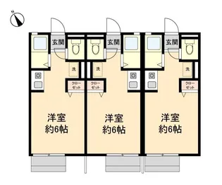エトワールなかもず【101号室】の間取り