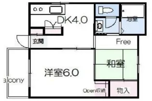 ローズハイツ【2階】の間取り
