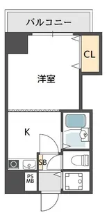 レジデンス川原 【8階】の間取り