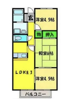 グランビューM【1階】の間取り