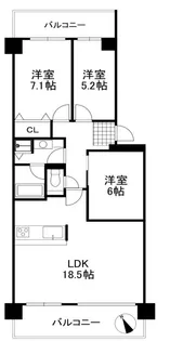 イトーピア泉北深井【4階】の間取り