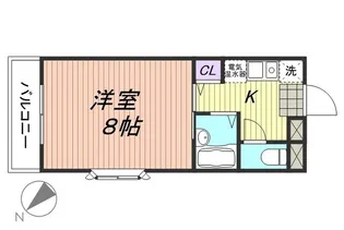 1Kの間取り画像