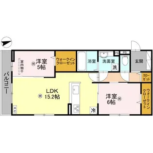 ラ ヴィータ鳳【2階】の間取り