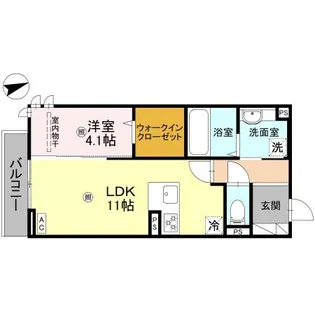 ラ ヴィータ鳳【1階】の間取り