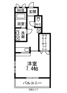 1Rの間取り画像