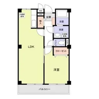 1LDKの間取り画像