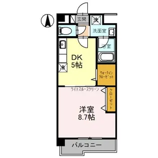 大阪府堺市西区鳳東町1丁【マンション】の間取り