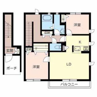 ジュヴェール深井【2階】の間取り