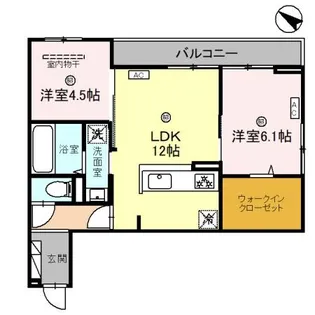 グランヴェールⅥ【2階】の間取り