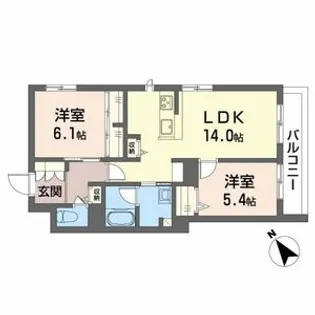 シャーメゾン リッシュ高石【3階】の間取り