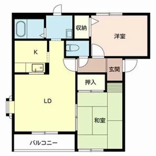 ラフォーレ深井F棟【201号室】の間取り