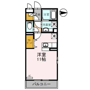 マメゾン【301号室】の間取り