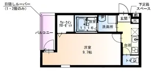 フジパレス堺中長尾Ⅲ番館【3階】の間取り