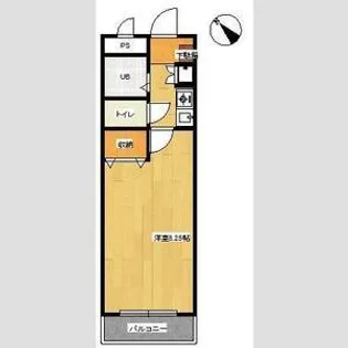 ラウム和泉【1階】の間取り
