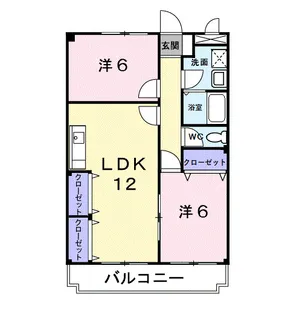 ヴィラ西野【1階】の間取り