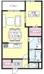 K2綾園【3階】の間取り