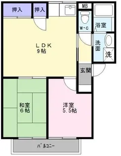 ラコートオオトリ【2階】の間取り