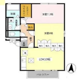 ファミールコート【1階】の間取り