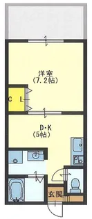 メゾンドフランシスカ【2階】の間取り