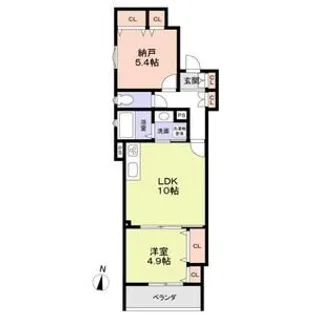 CASACALMA菱木【3階】の間取り