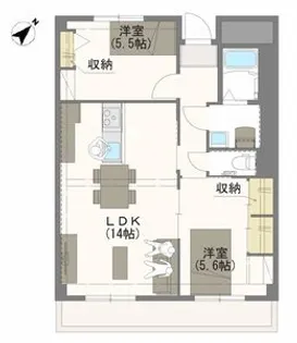 メゾン中塚【1階】の間取り