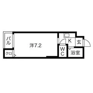 ミドゥスジ堺Ⅱ【2階】の間取り