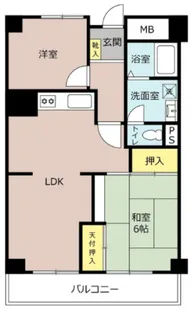 ルネ羽衣【6階】の間取り