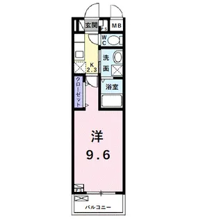 ユウパレス和泉中央【2階】の間取り