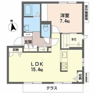 グリーンフィールドB【1階】の間取り