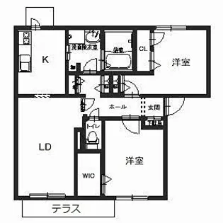 カーサミーアⅡ【1階】の間取り
