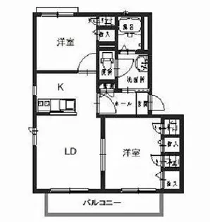 ホフケ 羽衣 C【2階】の間取り