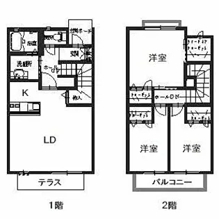 ホフケ羽衣A棟の間取り