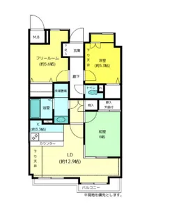 上野芝ジャスティライフ【2階】の間取り