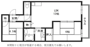 ヴァンヴェールB棟【2階】の間取り